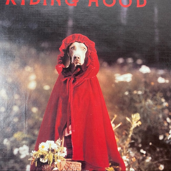 SOLD Little Red Riding Hood with Weimaraner dogs by William Wegman - Picture 2 of 8